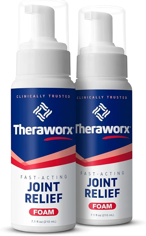 Theraworx Fast-Acting Joint Relief Foam Joint Discomfort & Inflammation Relief (7.1 Fl Oz (Pack of 2))