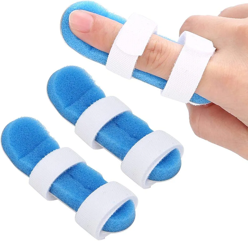 2pcs Finger Joints Brace, Stabilizer Fracture Recovery Finger Fixing Splint Protector Finger Splints Metal Finger Support Finger Stabilizer for Straightening Broken Fingers(S)