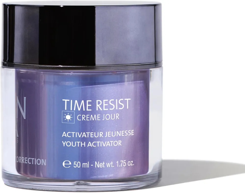 Yon-Ka Time Resist Jour (50ml) Anti-Aging Day Cream with Youth Activating Complex and Hyaluronic Acid, Firming Anti-Wrinkle Moisturizer for Face and Neck, Paraben-Free