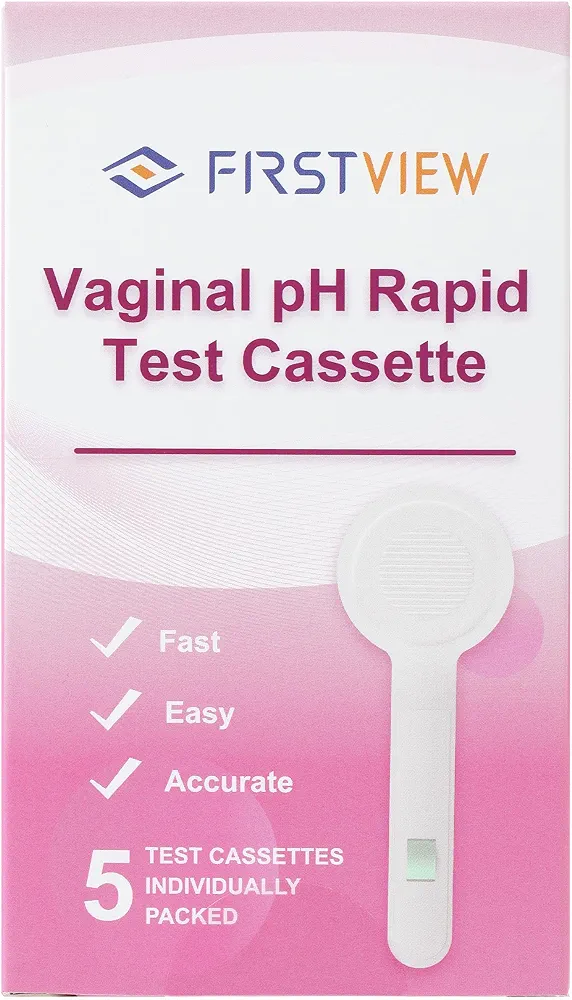 Vaginal pH Test Strips, Feminine Health Vaginal pH Test Strips Kits for Bacterial Vaginitis, Trichomonas Vaginitis, pH Balance for Women- 5pcs