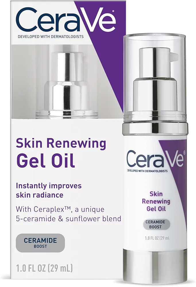 CeraVe Anti Aging Gel Serum for Face to Boost Hydration | With Ceramide Complex, Sunflower Oil, and Hyaluronic Acid | 1 Ounce