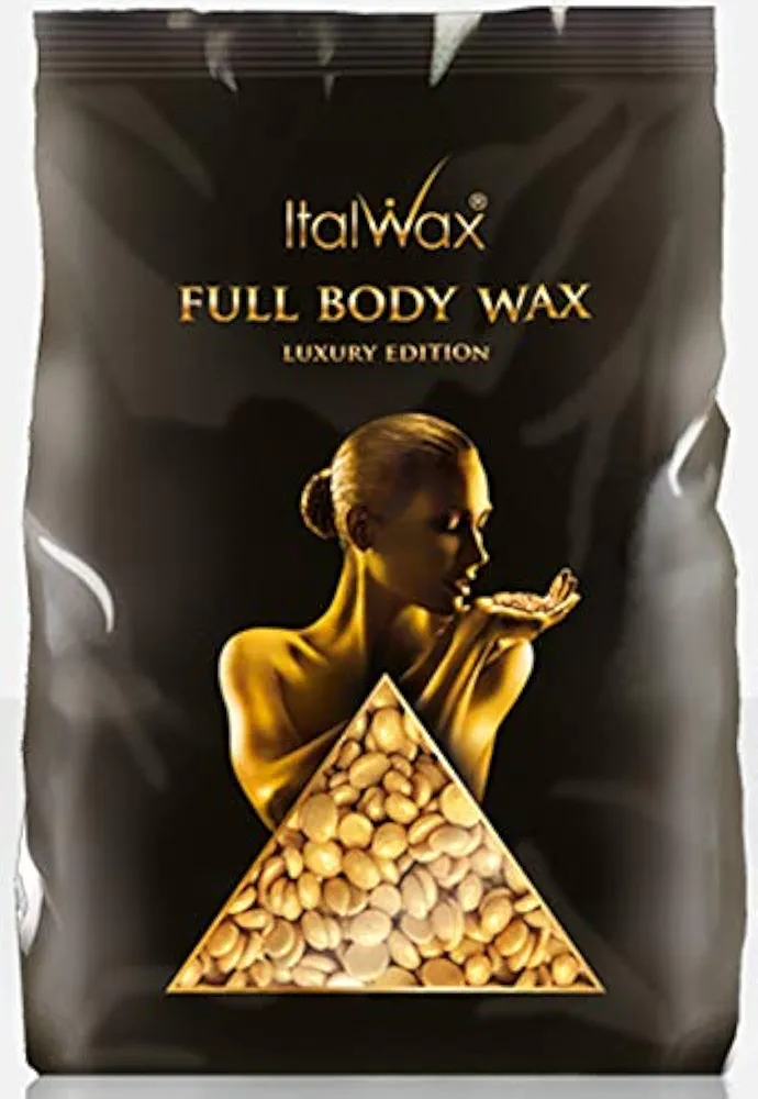 ItalWax Luxury Full Body Wax - Hard Stripless Wax Beads 2.2lbs - 1 kg. Bag