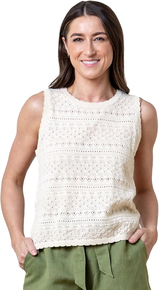 Hope & Henry Women's Short Puff Sleeve Sweater