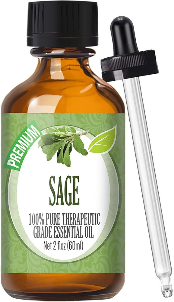 Healing Solutions 60ml Oils - Sage Essential Oil - 2 Fluid Ounces