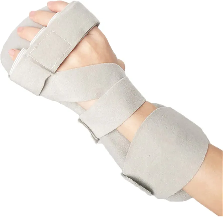 Stroke Hand Splint Hand Pain Tendinitis Sprain Fracture Arthritis Dislocation Night Wrist Splint Bracket Fracture Fixation Bracket,Left+right