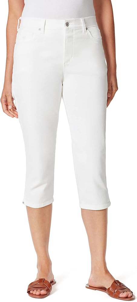 Gloria Vanderbilt Women's Amanda Capri Jean, Vintage White, 14 Regular