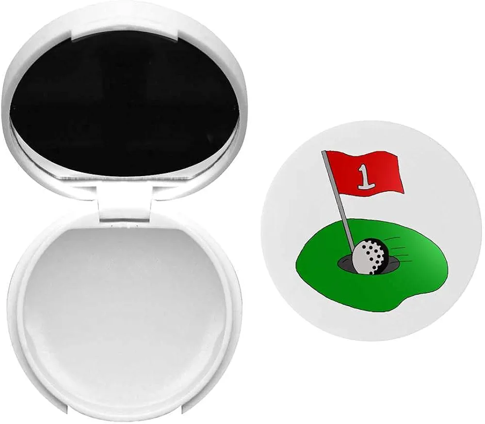 'Golf Ball & Hole' Lip Balm with Mirror (BM00010861)