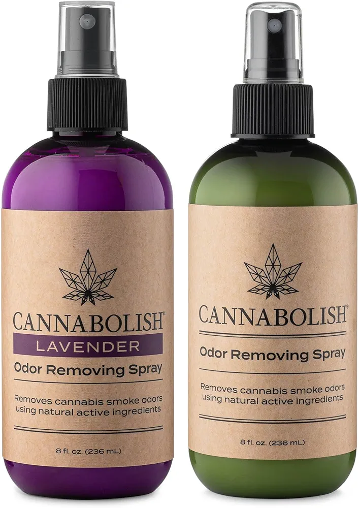 Cannabolish Smoke Odor Removing Variety 2-Pack 8 fl oz. Sprays - Wintergreen & Lavender