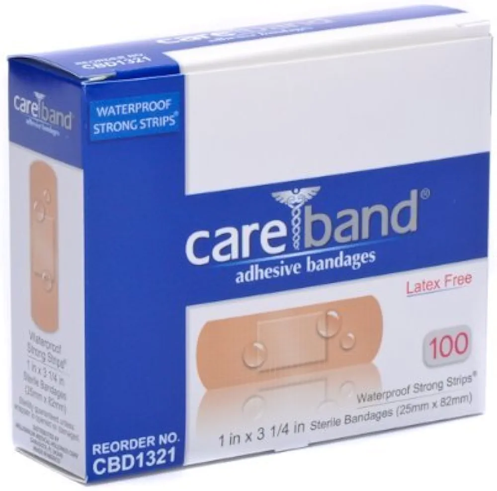 Waterproof Adhesive Bandages 1x3.25 100/box