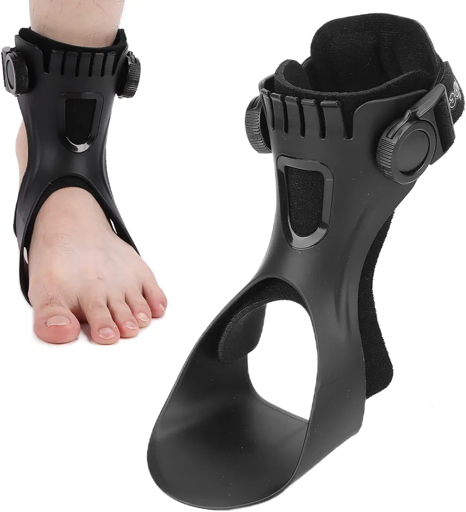 Drop Foot Brace Orthosis Light Balance Foot Drop Orthosis, Support for Drop Foot, Nerve Injury, Foot Position, Relieve Pressure, Ankle & Foot Orthosis(M-Left Foot)