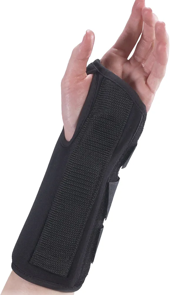 8 Inch Premium Right Wrist Brace, Black, X-Large