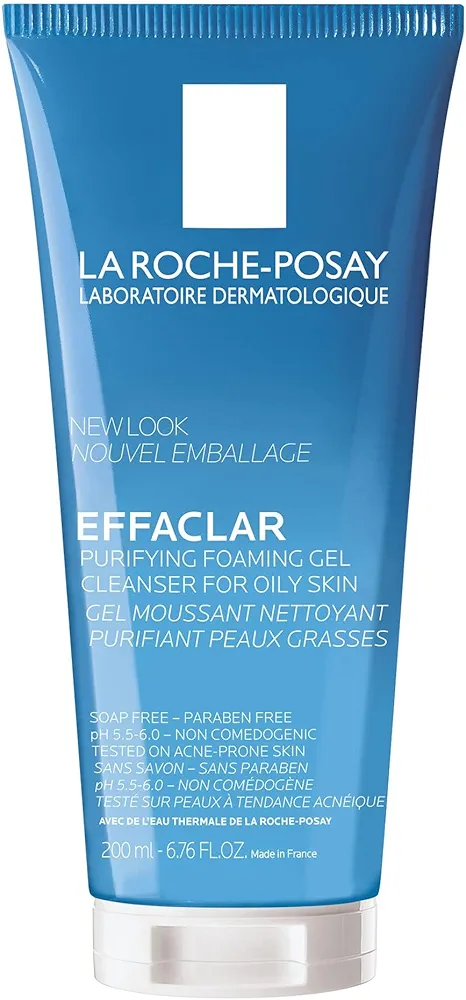 La Roche-Posay Effaclar Purifying Foaming Gel Cleanser for Oily Skin | With Zinc Pidolate To Remove Excess Oil & Shine | Alcohol Free & Oil Free | Face Wash For Oily Skin | Sensitive Skin Tested