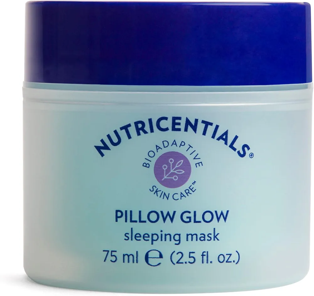 Nu Skin Pillow Glow Overnight Hydration Mask - Bioadaptive Botanical Complex, Hydrating Face Mask| Mask for Glowing and Supple Skin | Nighttime Skincare (2-3 Times a Week)