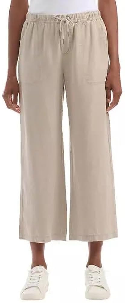 Splendid Ladies' Wide Leg Tencel Pants (US, Alpha, X-Large, Regular, Regular, Light Brown)