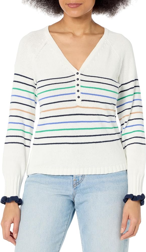 NIC+ZOE Women's Maritime Stripe Sweater