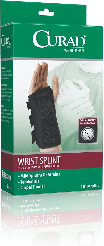 Medline ORT19400RL Wrist Splints, Right, Large