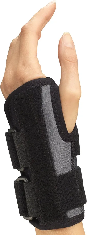 Champion Wrist Splint, Universal Fit, Maximum Support, Airmesh Fabric, Black, Large (Left Hand)