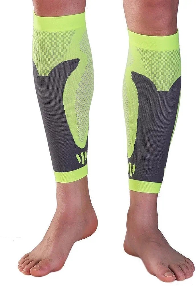 SilverAge Calf Support Compression Sleeve for Men & Women - Relieve Shin Splints, Varicose Veins, and Leg Pain Suitable for Running, Gym, and Sports Comfortable and Stylish Calf Support Sleeve - Small