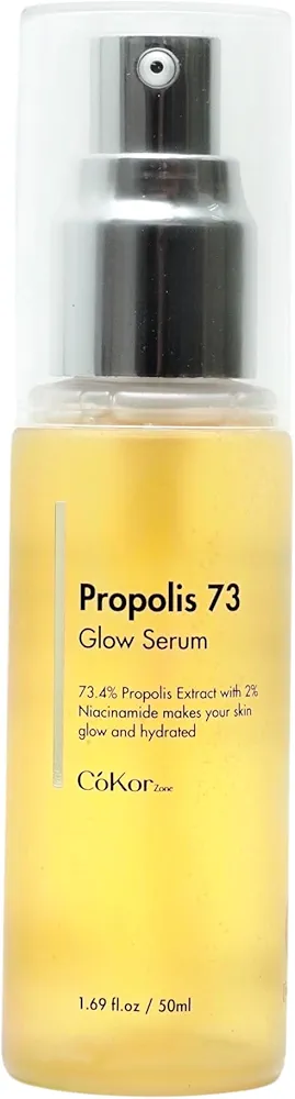 (Made in Korea) Propolis 73.4% Glow Serum - Larger size 1.69 fl oz Korean Glass Skin Care K-Beauty