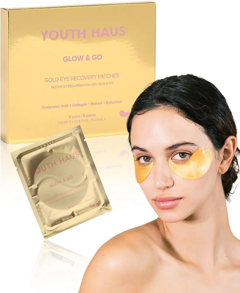 Skin Gym Youth Haus Eye Mask Skincare - Soothing, Anti Aging, Depuffing, and Anti Wrinkle Eye - Care Under Eye Patches for Puffy Eyes, Fatigue and Stress Relief