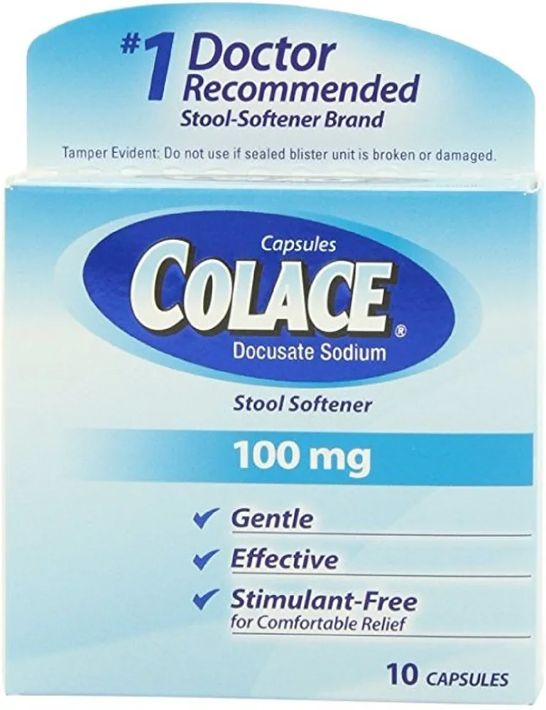 Colace Stool Softner 100 mg Capsules 10 ea (Pack of 3)