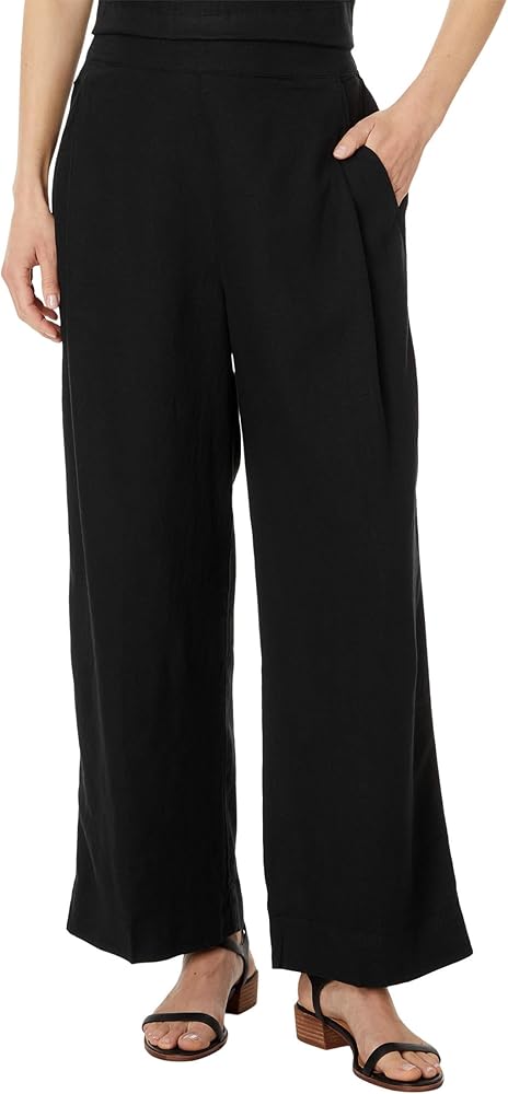 Madewell Women's Plated Pull on Wide-Leg