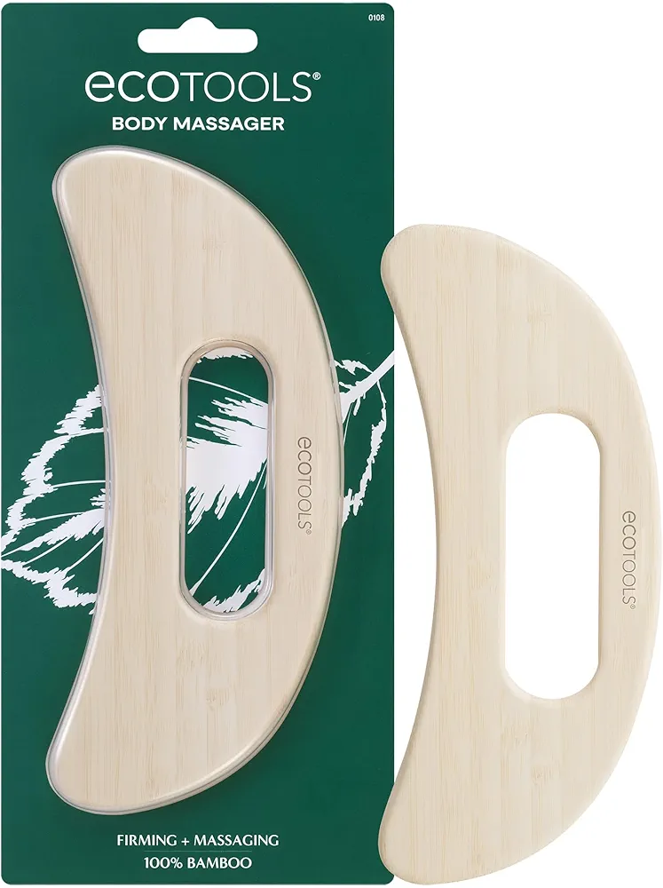 EcoTools Wooden Body Massager, Relieve Sore Muscles, Wood Massager Tool for Body, Unique Shape Provides Relaxation & Relieves Muscle Tension, Eco Friendly, Cruelty-Free, & Vegan, 1 Count