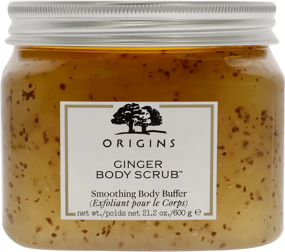 Origins Ginger Body Scrub Smoothing Body Buffer, 21.2 Oz