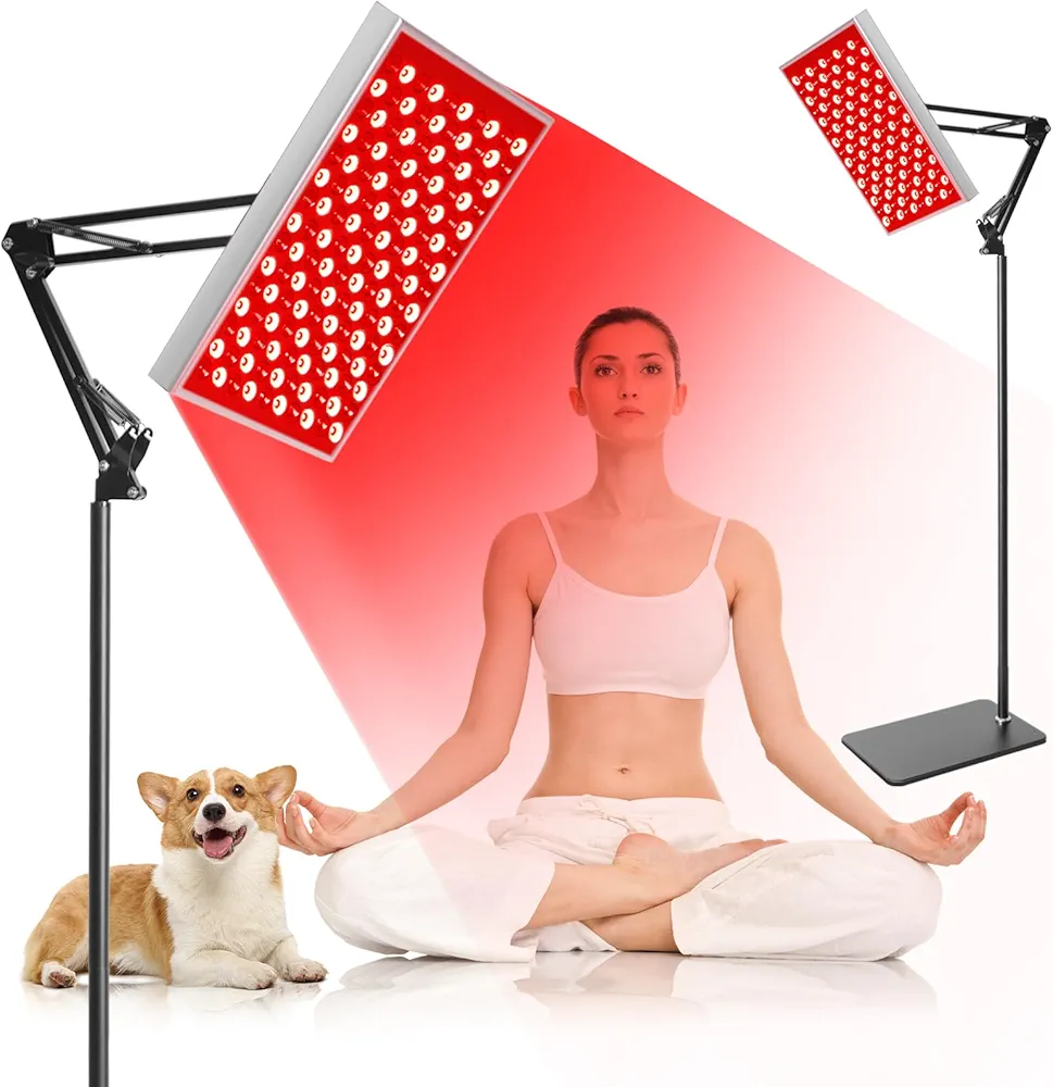 Red Light Therapy, Red Light Therapy Lamp for Body,Red Infrared Light Therapy Panel with Stand,Deep 660nm and 850nm Near Infrared Led Red Light Therapy Device at Home for Face Pain Skin Back