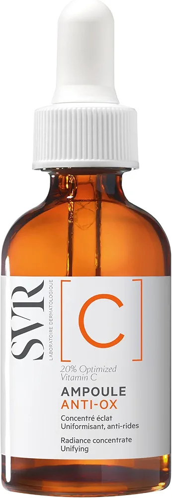 SVR [C] Concentrate - 20% Optimized Vitamin C Brightening Face Serum - Skin appears Firmer and Smooth, Fine Lines Look Reduced - Antioxidant Care for Men and Women Sensitive Skin, 1 fl.oz.