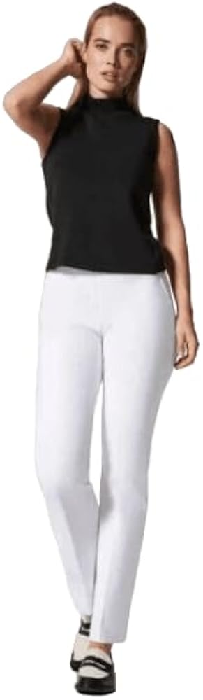 SPANX Women's On-The-Go Kick Flare Pants Classic White Tall Large