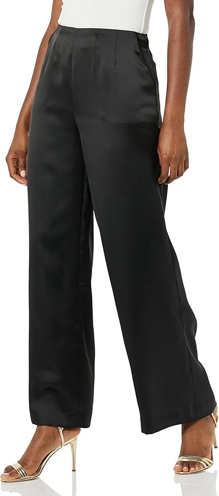 MAKING THE CUT Women's Palazzo Pant with Front Darts and Back Elastic