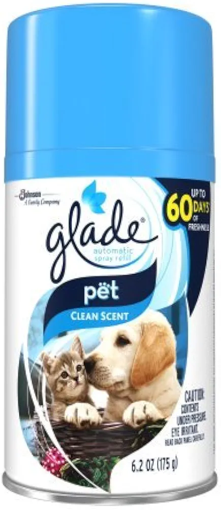 Glade Automatic Spray Air Freshener Refill, Pet Clean Scent, 6.2 Fluid Ounces