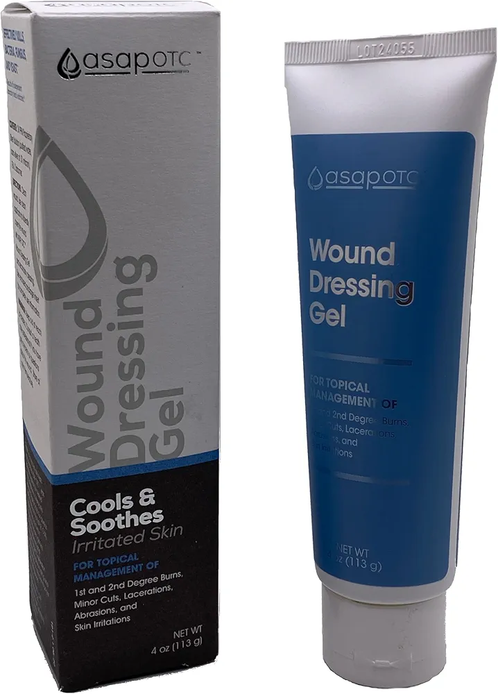 ASAP OTC Wound Dressing Gel by American Biotech Labs | SilverSol Ag₄O₄ 24 ppm Healing & Soothing Gel | 4 Oz