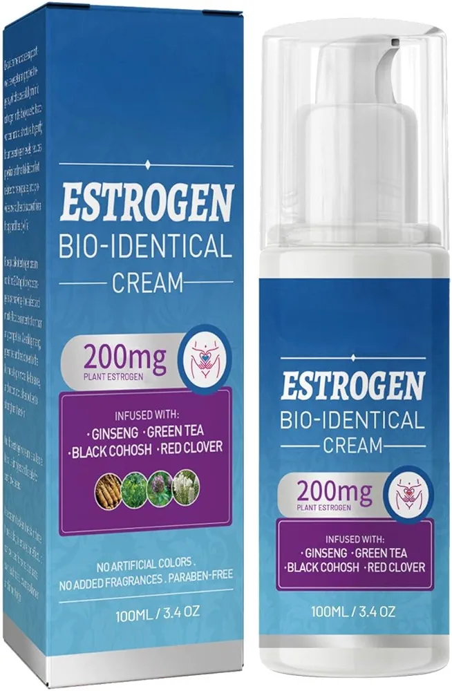 Estrogen Cream, Natural Estrogen Cream for Women, Menopause Relief, Body Balance Support Estrogen Bio-Identical Paste, Menopause Soothing Balm 100ml