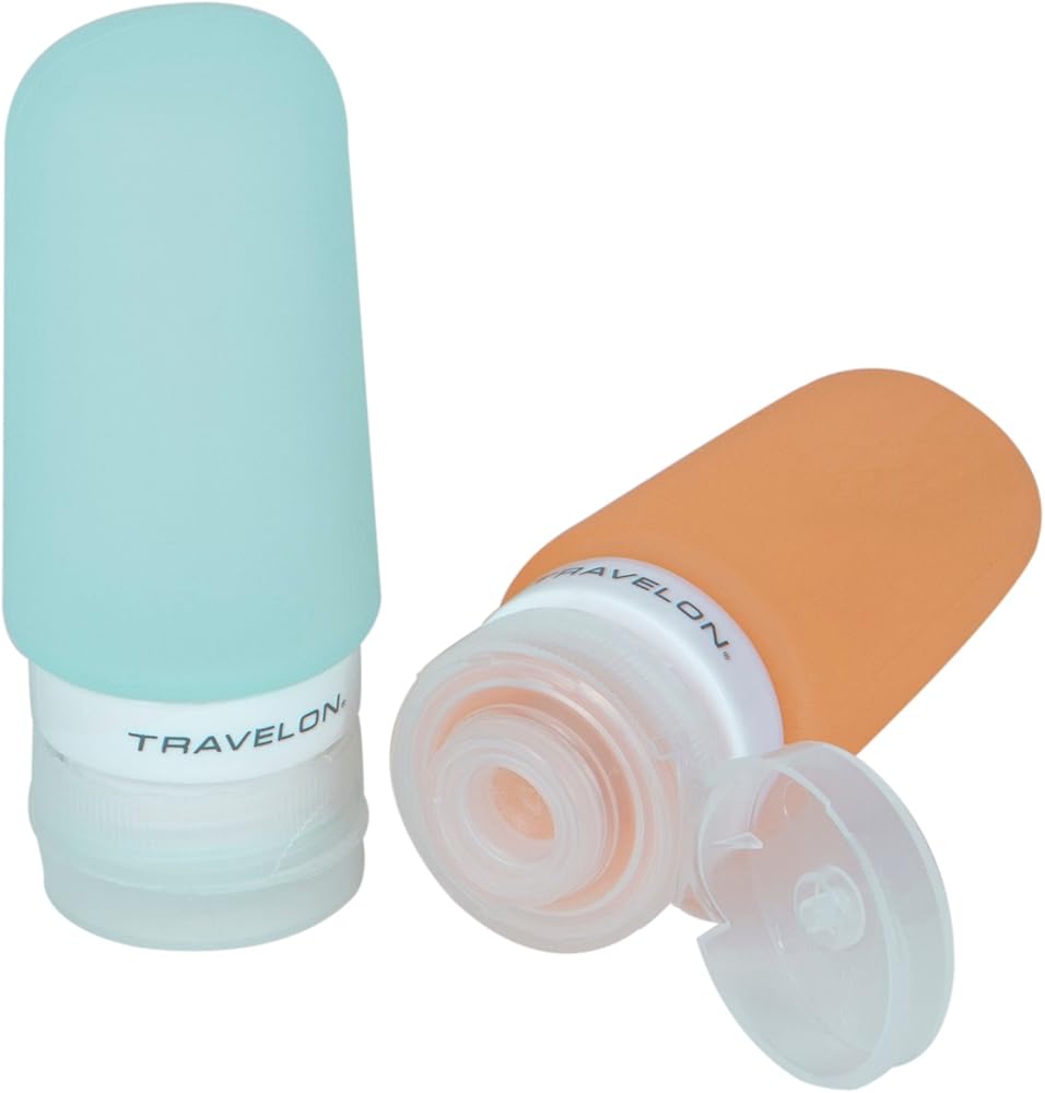 Travelon Set Of 2 Smart Tubes, 2 Ounce, Orange/Blue, One Size