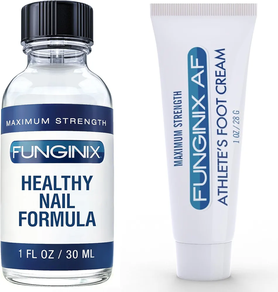 Funginix Bundle Healthy Nail Formula and Athlete's Foot Treatment. Extra strength antifungal foot care package