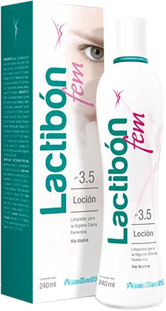 Lactibon Fem 3.5 Cleansing Lotion for feminine Daily Hygiene (240 ml).