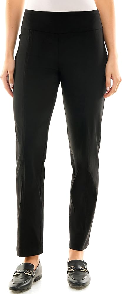 Zac & Rachel Women's Millennium Fabric - Slim Leg Pull-On Pant