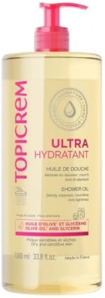 Topicrem Ultra-Hydrating Shower Oil 1 Litre Moisturizing shower oil. Sensitive and dry skin.