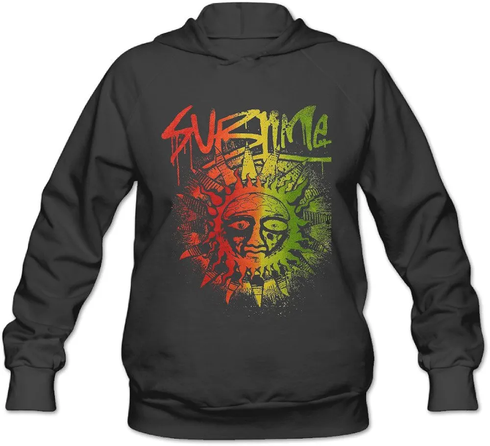 Women's Sublime Sun Hoodies Black