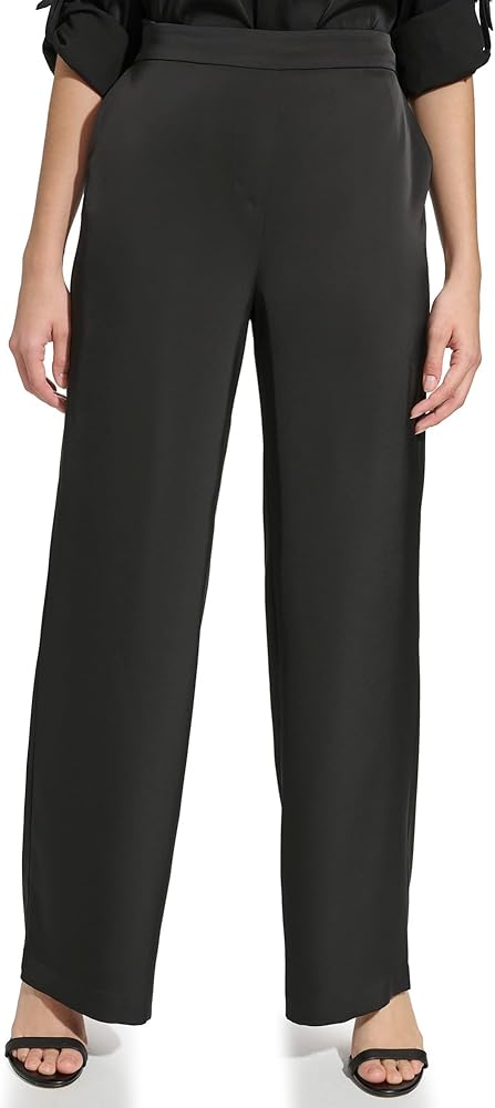 Calvin Klein Women's Wide Leg Pull on Pant