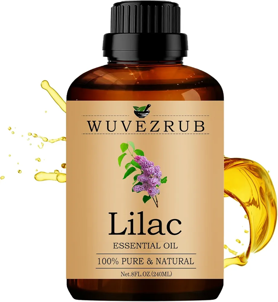 Lilac Essential Oils 240ML, Organic 100% Pure and Natural Lilac Essential Oil for Aromatherapy Diffuser - 8 Fl Oz/Lilac