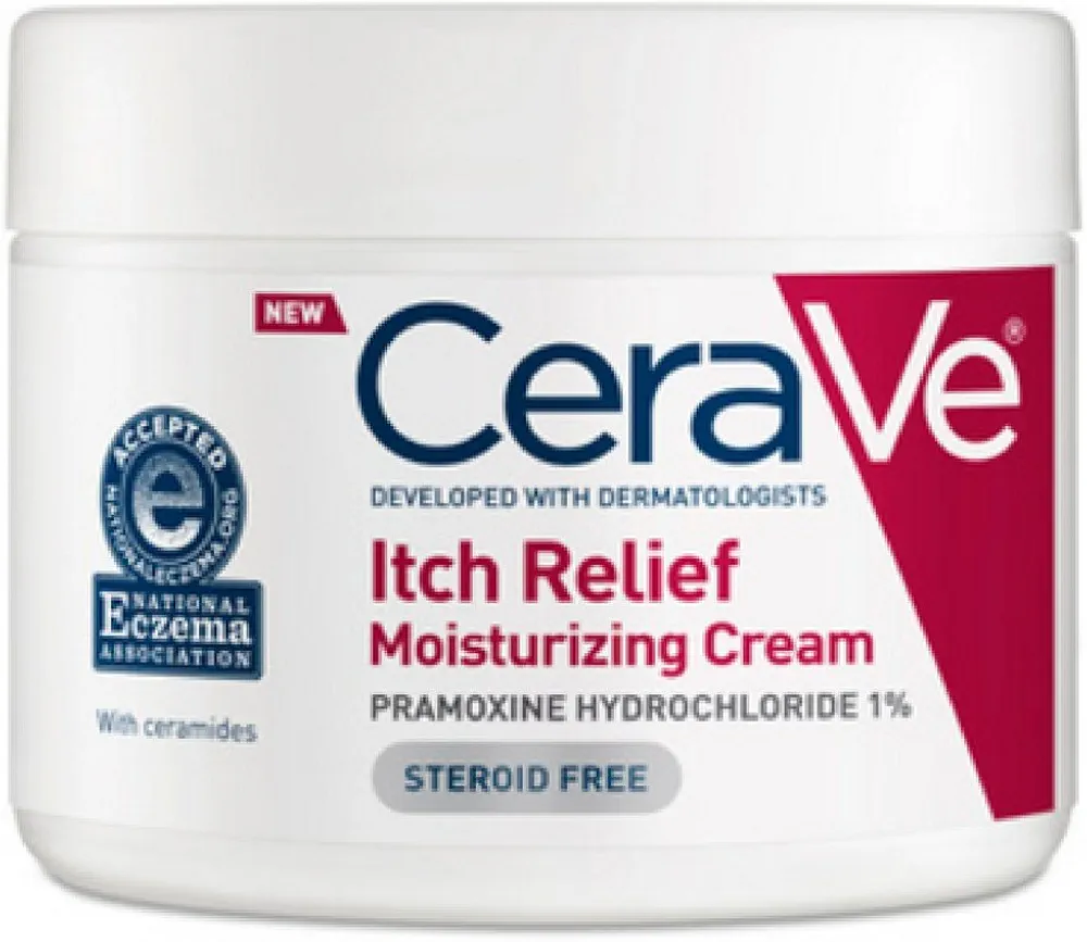 CeraVe Moisturizing Cream for Dry Skin Relief | 12 Ounce | Fragrance Free Cream with Pramoxine for Itch Relief