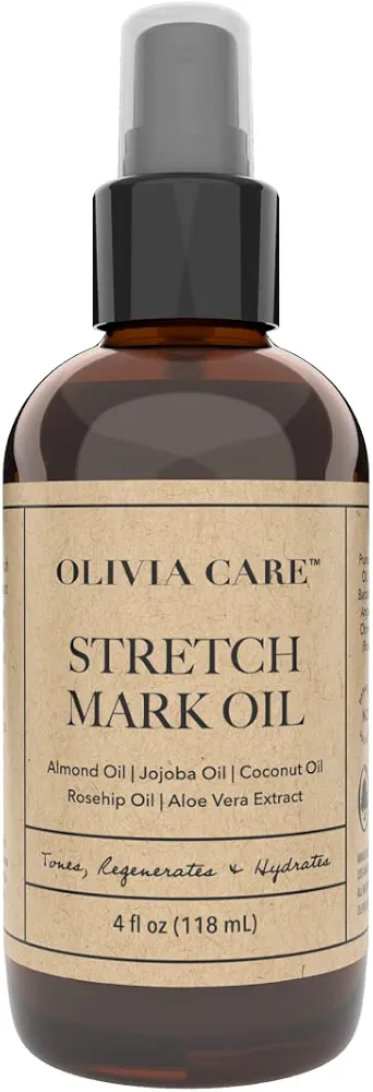 Olivia Care Stretch Mark Remover Oil I Used for Scars, Damaged Skin, Cellulite, Post Pregnancy & Dry Skin I 100% all Natural Essential oils