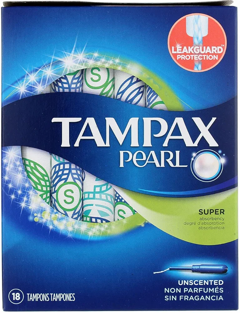 TAMPAX Pearl Super UNSCENTED 18