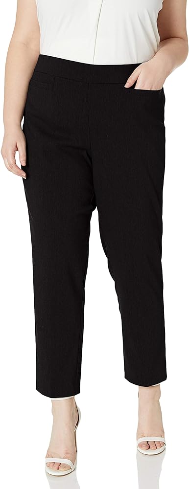 Alfred Dunner Women's Allure Slimming Plus Size Stretch Pants-Modern Fit