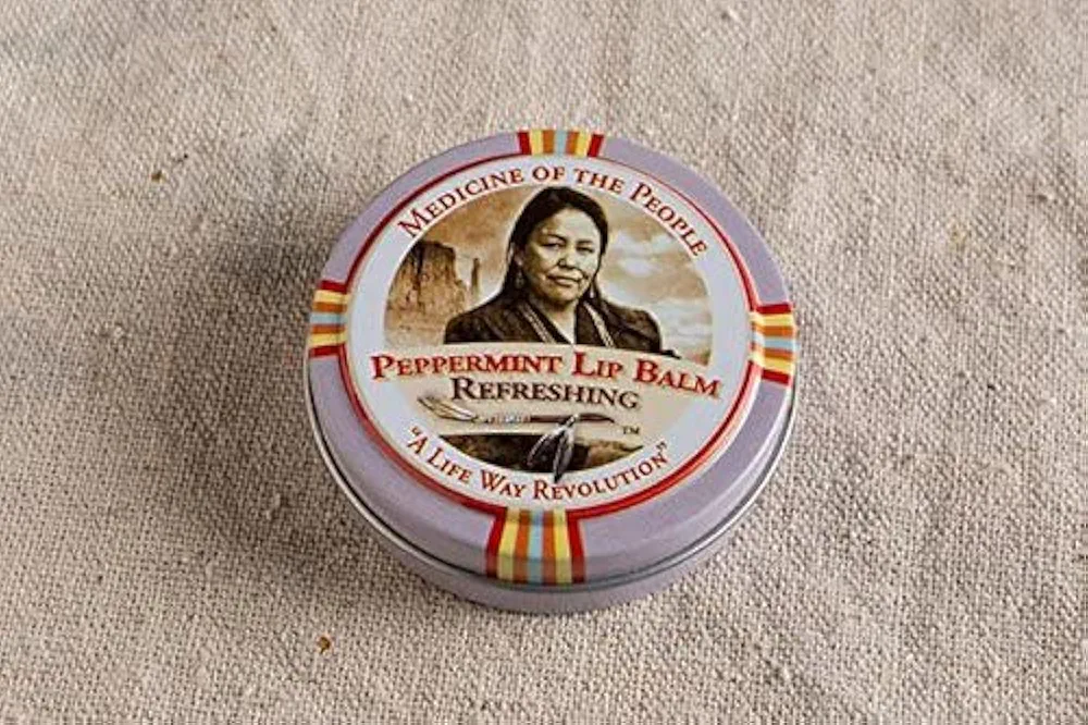 3 Tins of Peppermint Lip Balm 0.75 oz Each - Christmas Stocking StufferF