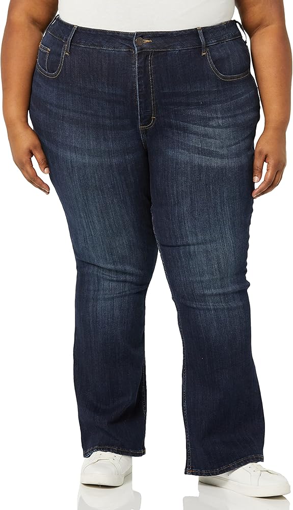 Riders by Lee Indigo womens Plus Size Heritage High Rise Skinny Flare Jeean