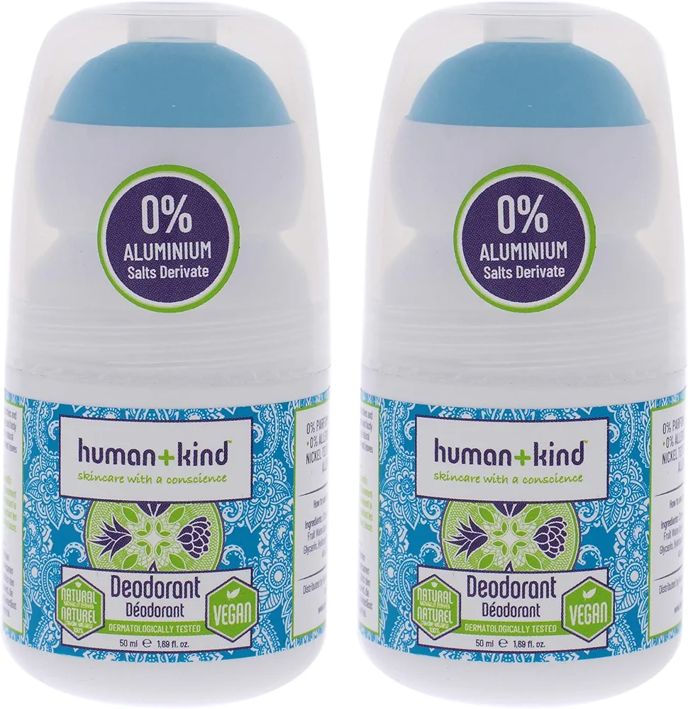 Human+Kind Vegan Deodorant Unisex 1.69 oz - Pack of 2